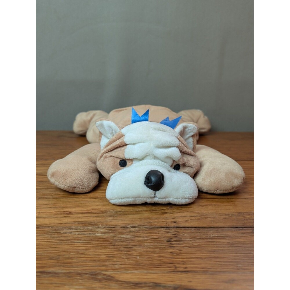 Ty Pillow Pal Bruiser the Bulldog Dog Plush 1996 12 Inch Stuffed Animal Toy